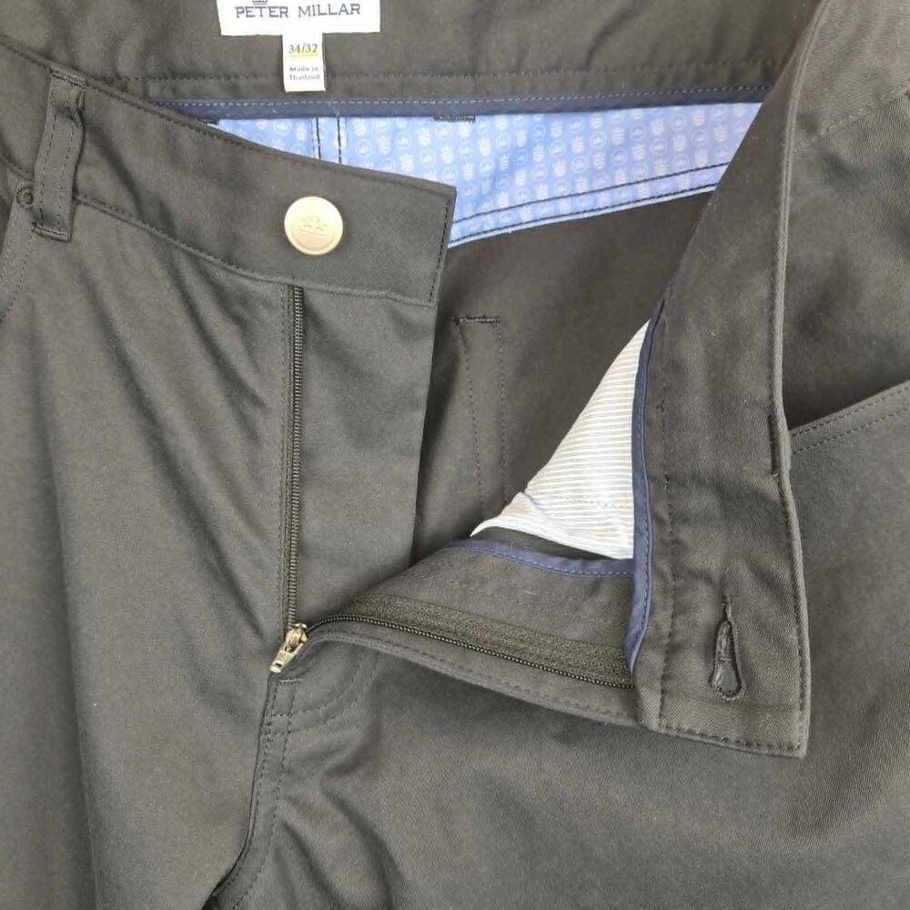 Peter Millar eb66 Crown Performance Five-Pocket Pant EUC Black - Picture 11 of 12